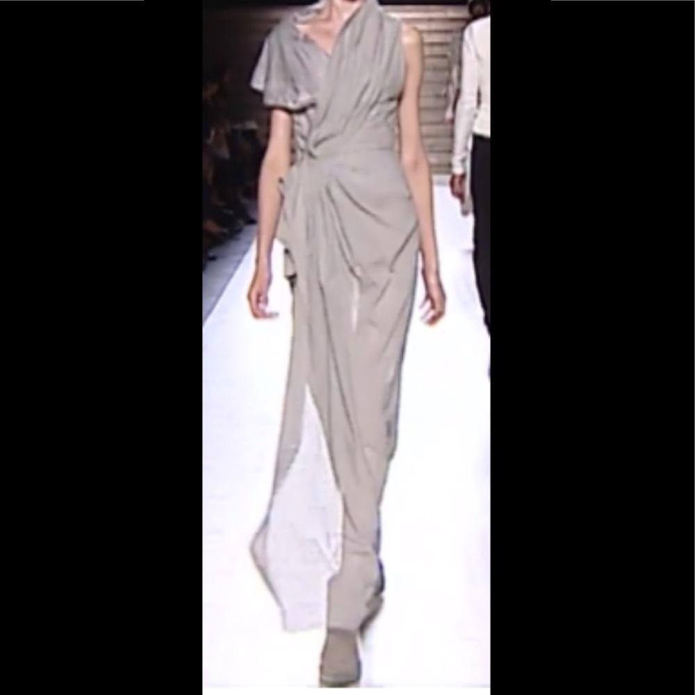 Vintage luxury Rick Owens long dress cotton/silk